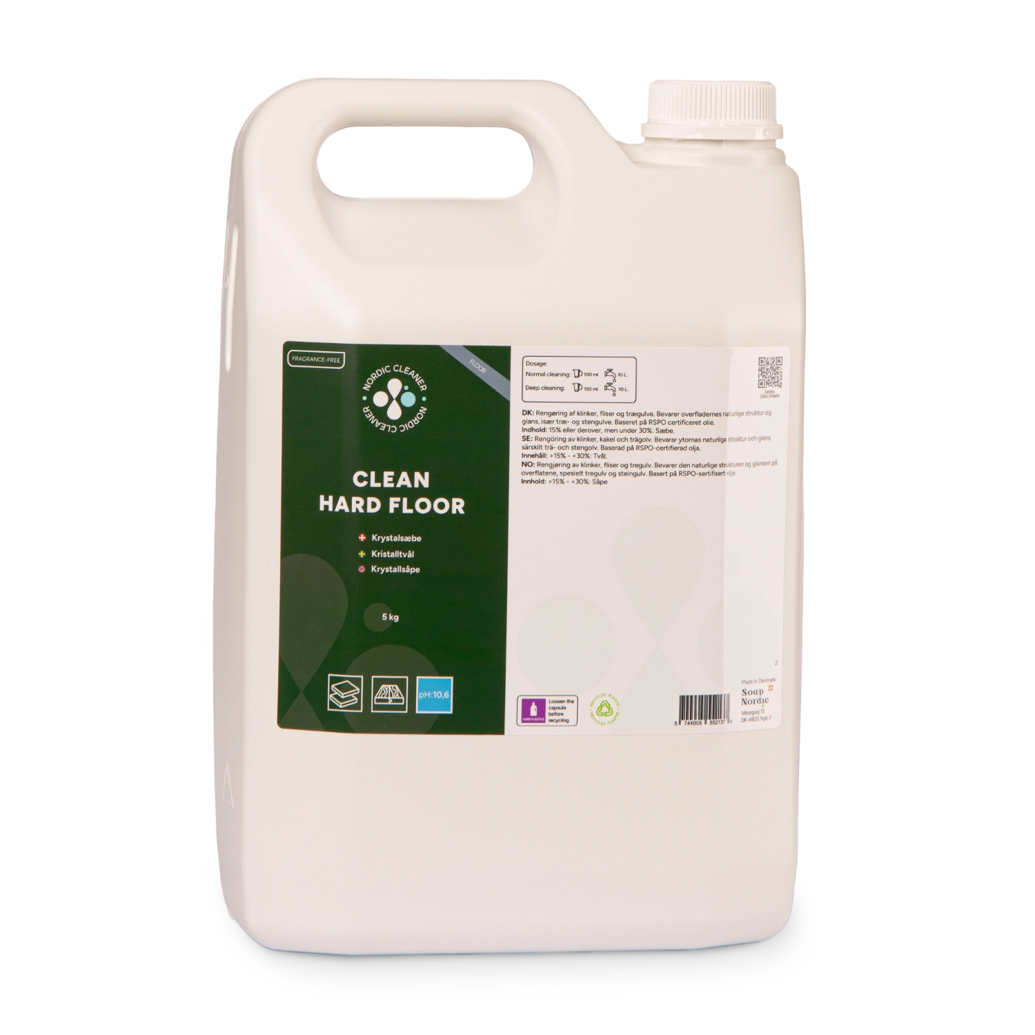 Clean Hard Floor - Krystalsæbe 3x5 kg